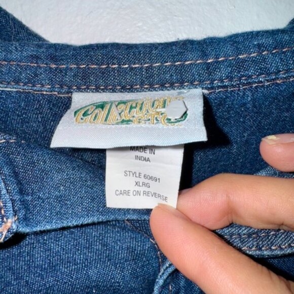 Collections ETC Button Up Long Sleeve Shirt Size XL - Picture 3 of 3